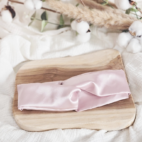 Bandeau satin rose