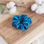 Chouchou bleu canard