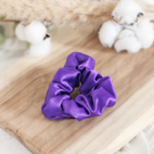 Chouchou satin épais violet