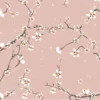 Fleurs de cerisier fond beige rosé