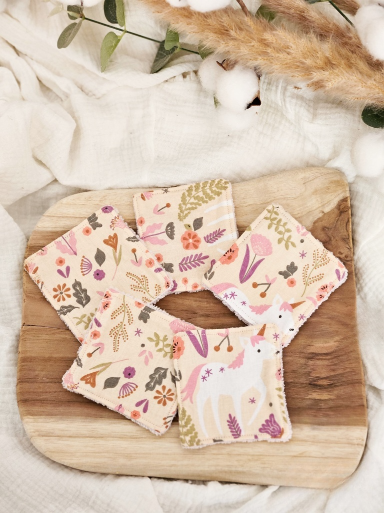 Lingettes tissus licorne