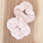 2 Bracelets antiéclaboussures en éponge bambou rose pastel.