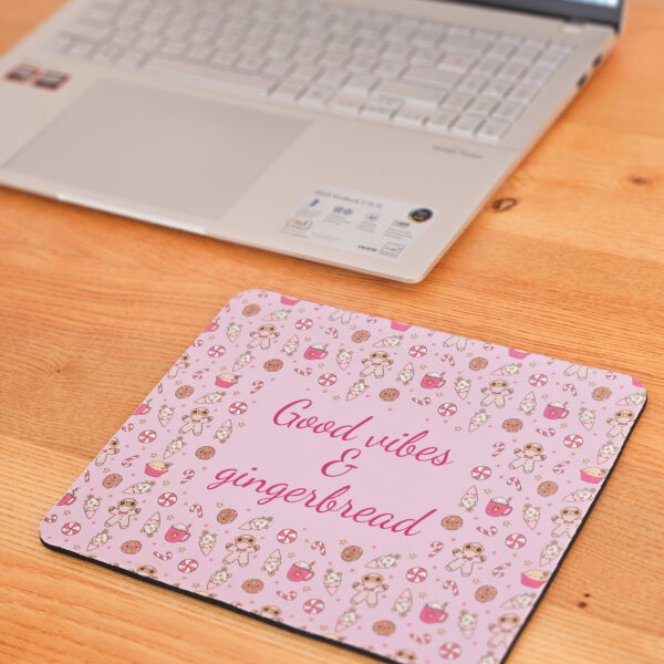 Tapis de souris Good vibes & gingerbread + ordinateur