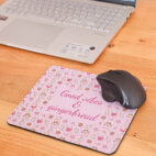Tapis de souris Good vibes & gingerbread + ordinateur et souris