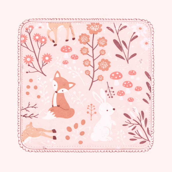 Illustration lingette démaquillante en tissus