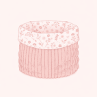 Illustration panière en tissus.