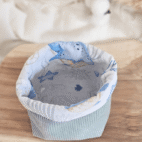 Panière en tissus animaux marins