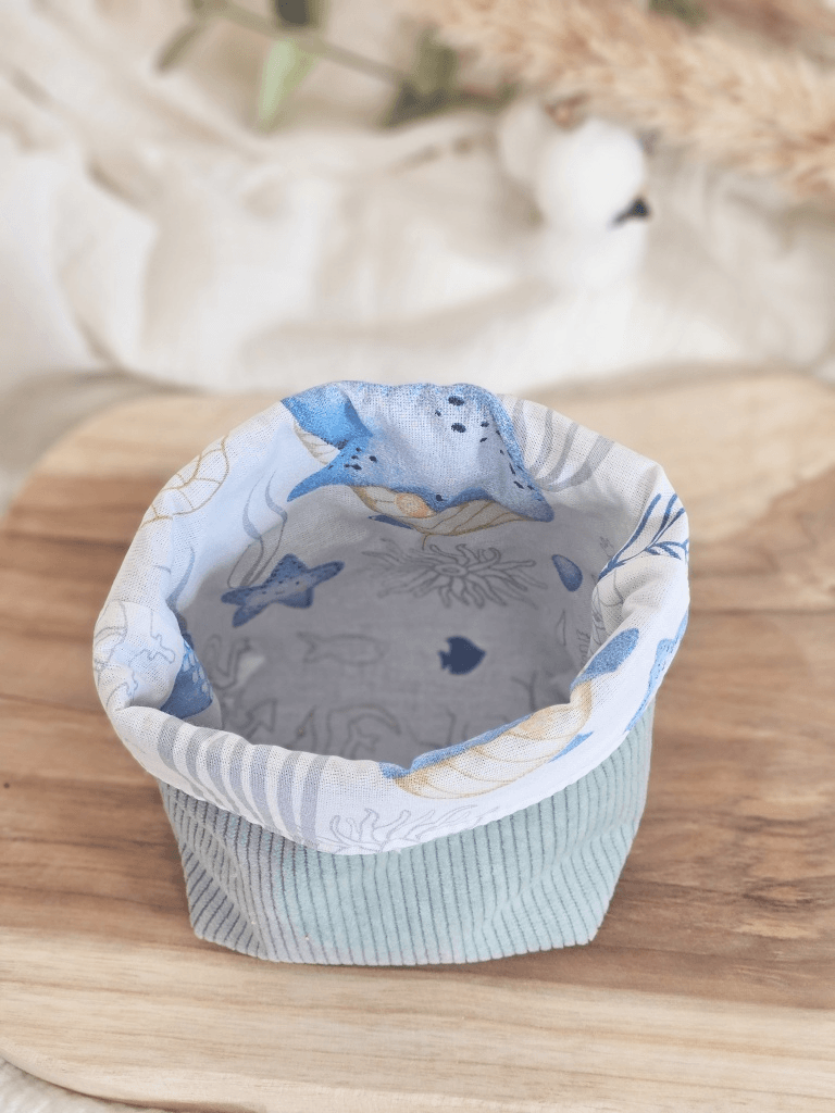 paniere-mer Panière en tissus animaux marins