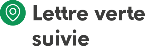 lettre verte suivie