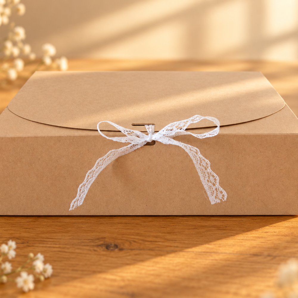 Coffret cadeau fermé à offrir